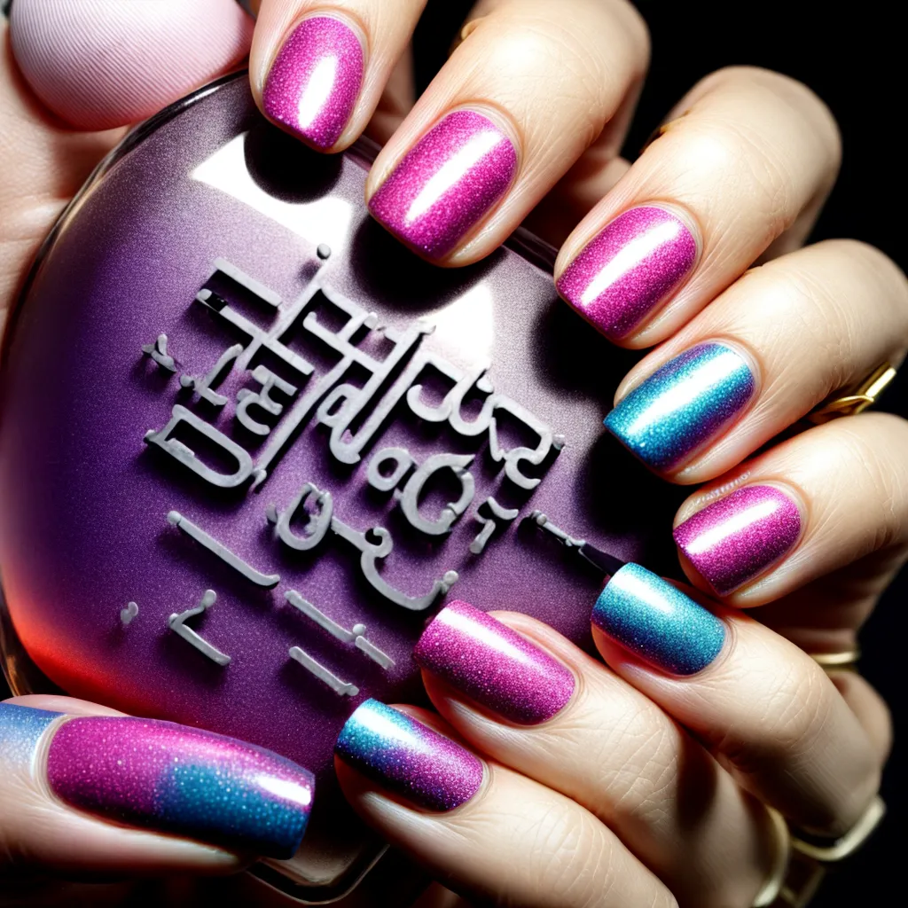 unhas design geometrico floral colorido