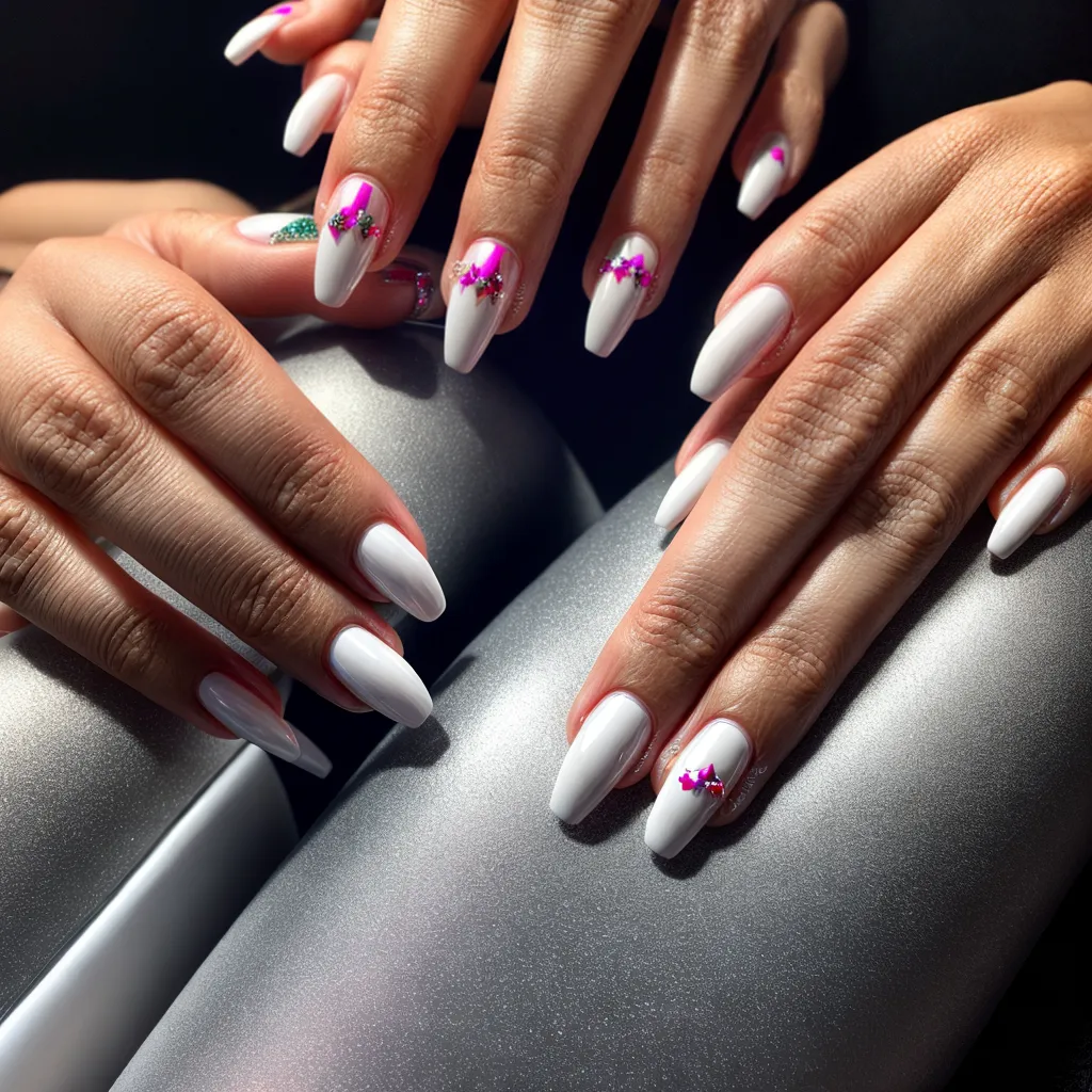 unhas brilhantes mulher festa 2024 unhas brilhantes mulher festa 2024