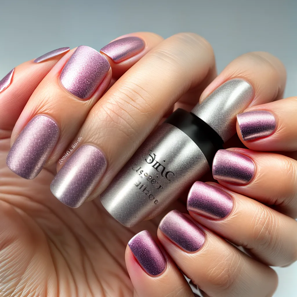 unhas cromadas futuristas brilho 1