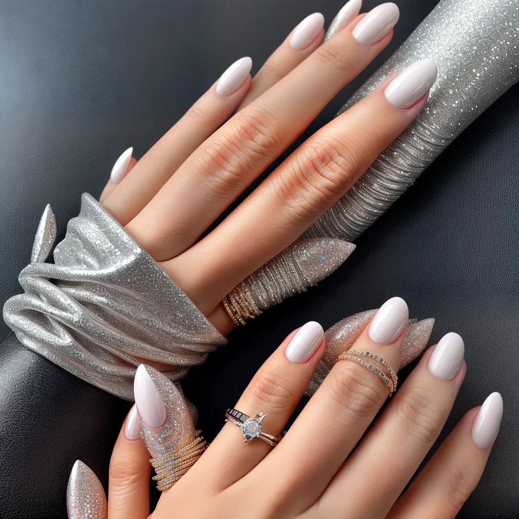 unhas cromadas brilho futurista 1