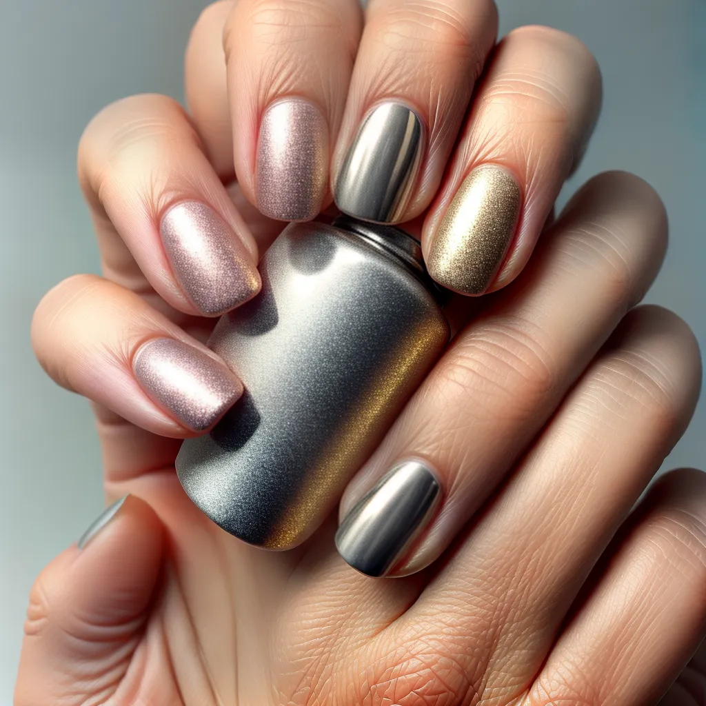 unhas metalicas reflexo elegancia unhas metalicas reflexo elegancia