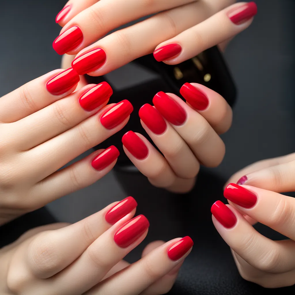 unhas vermelhas matte toque moderno unhas vermelhas matte toque moderno