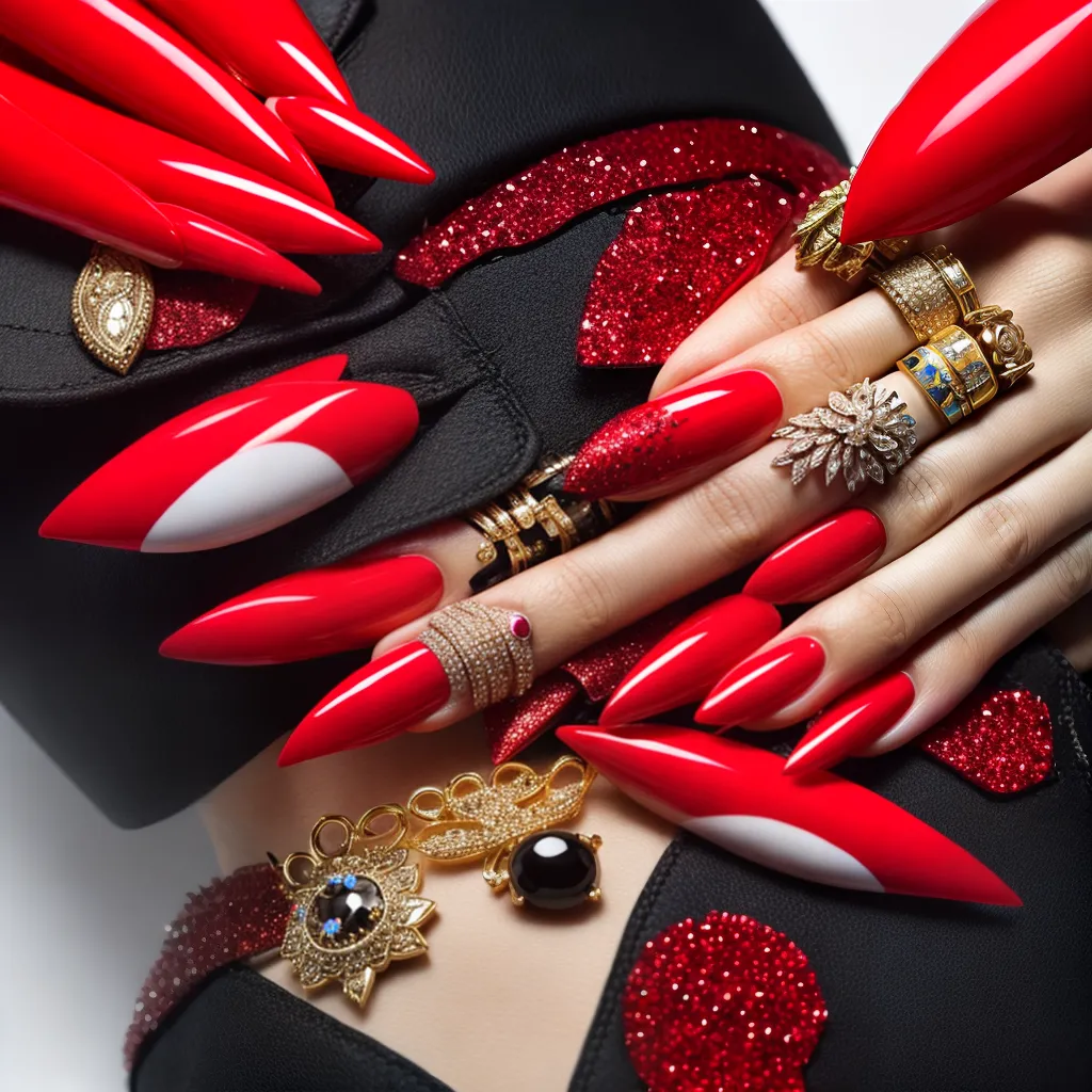 unhas vermelhas ousadas design rebelde unhas vermelhas ousadas design rebelde