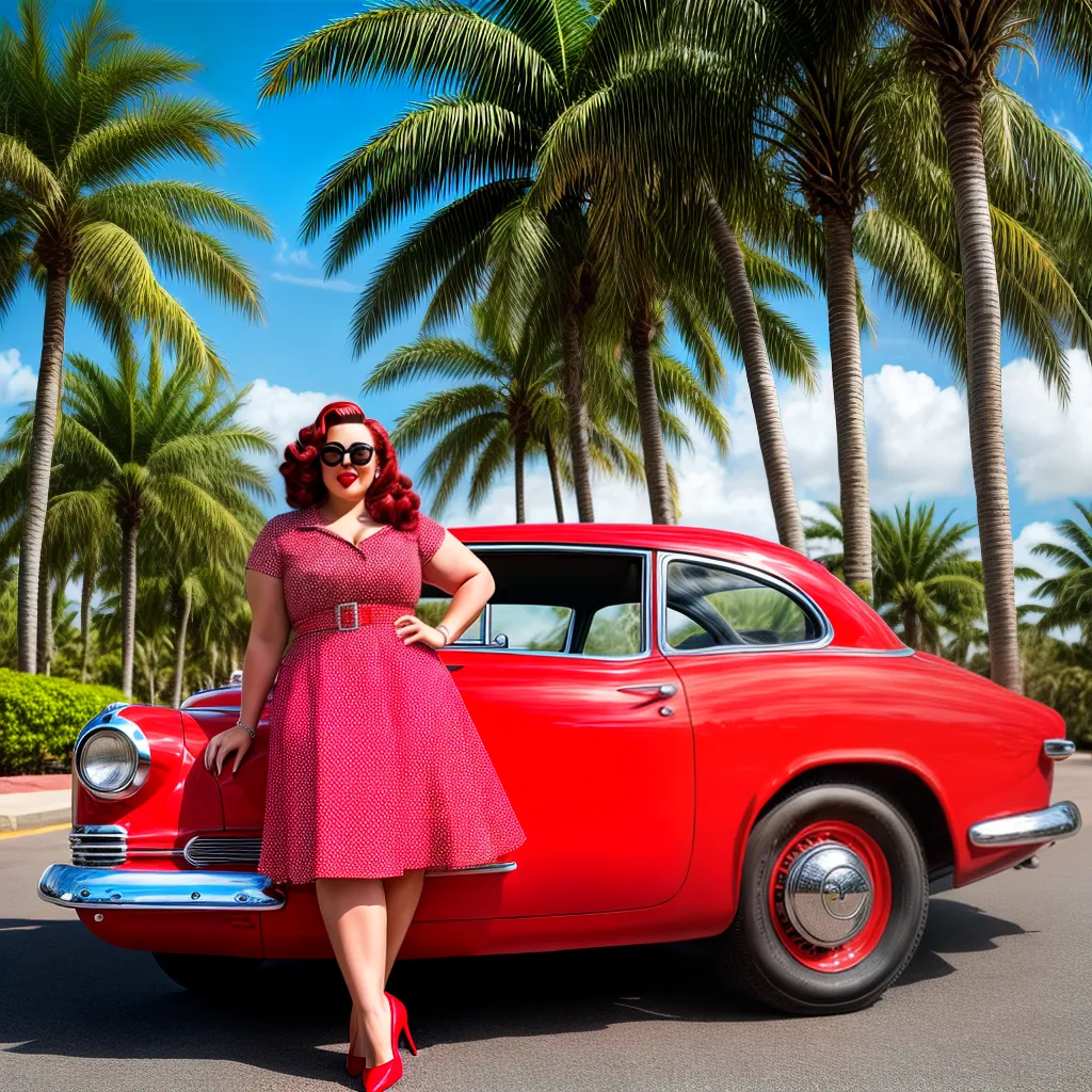 modelo plus size vestido bolinhas carro retro modelo plus size vestido bolinhas carro retro