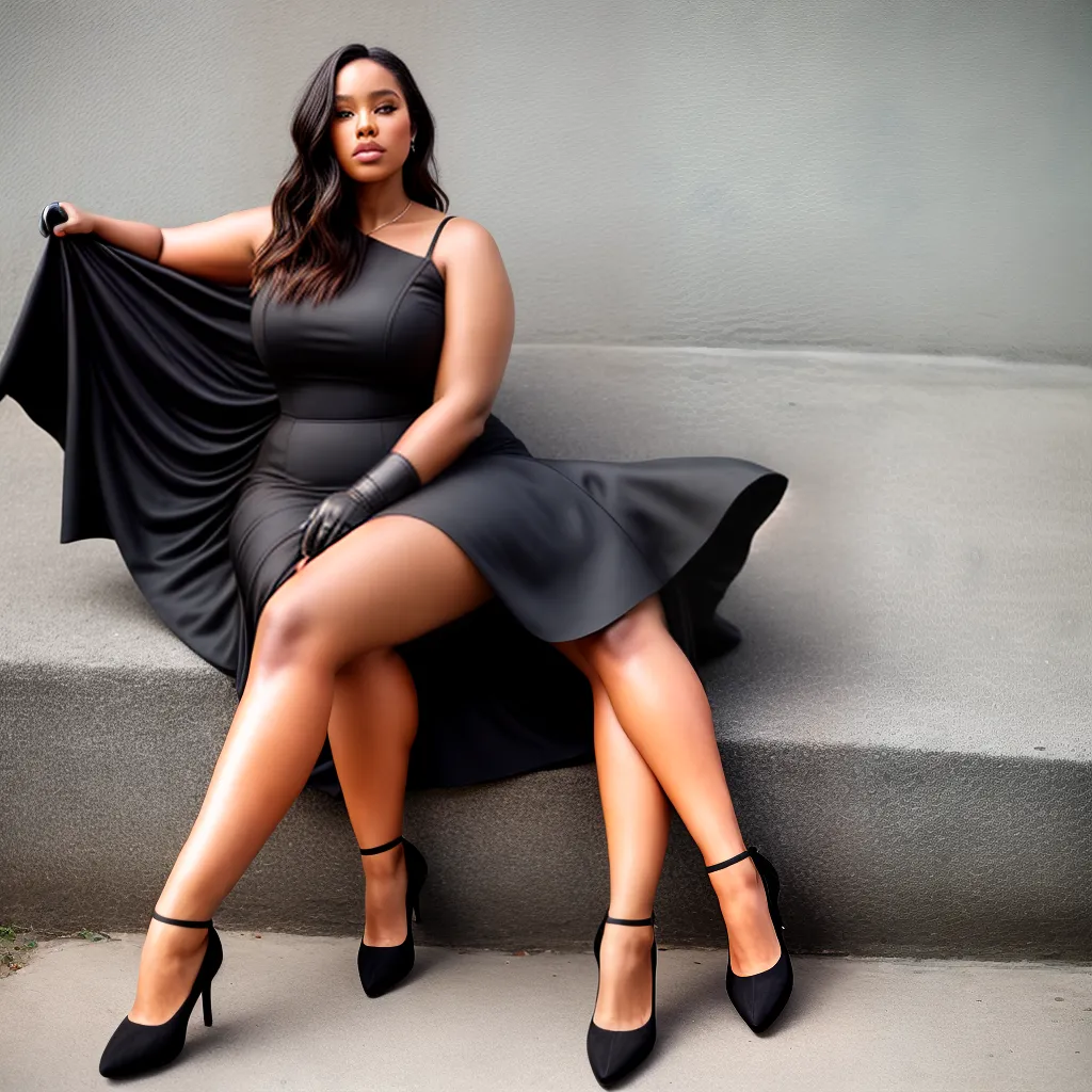 modelo plus size elegante minimalista
