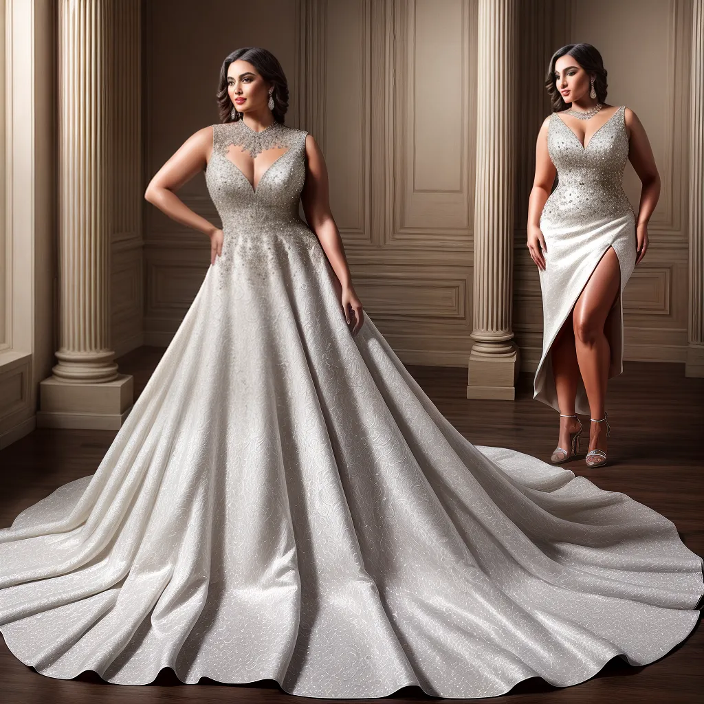 mulher glamourosa vestido noite plus size