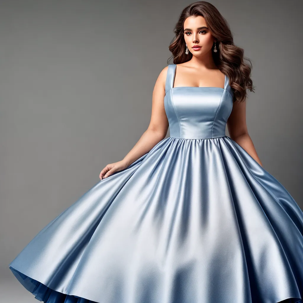 modelo plus size vestido alta costura 1
