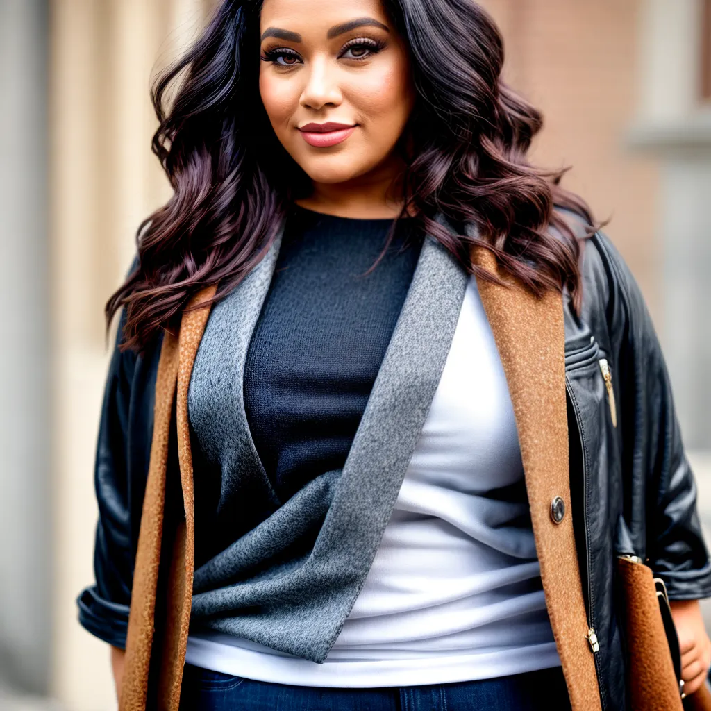 mulher plus size estilo camadas mulher plus size estilo camadas