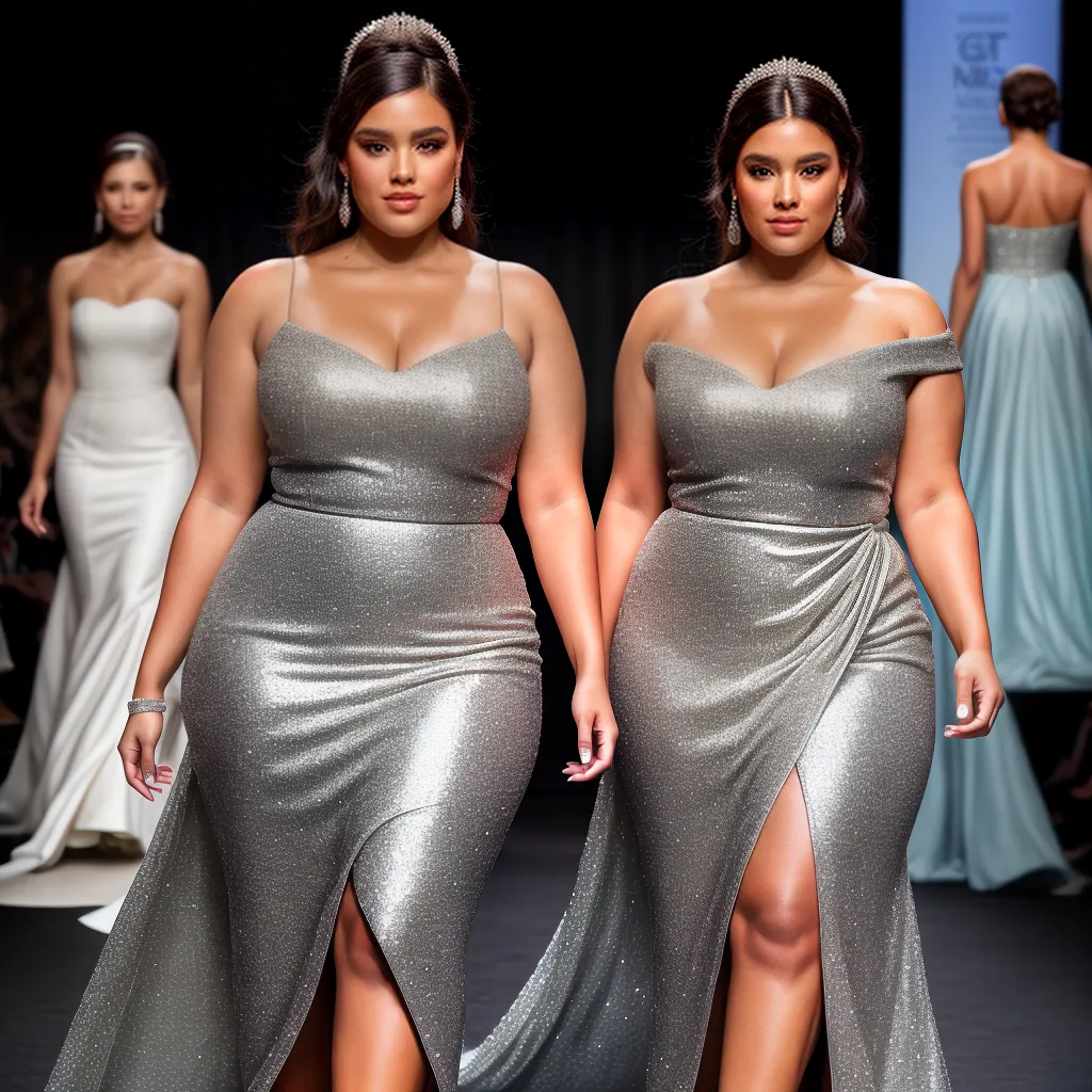 modelo plus size glamour passarela