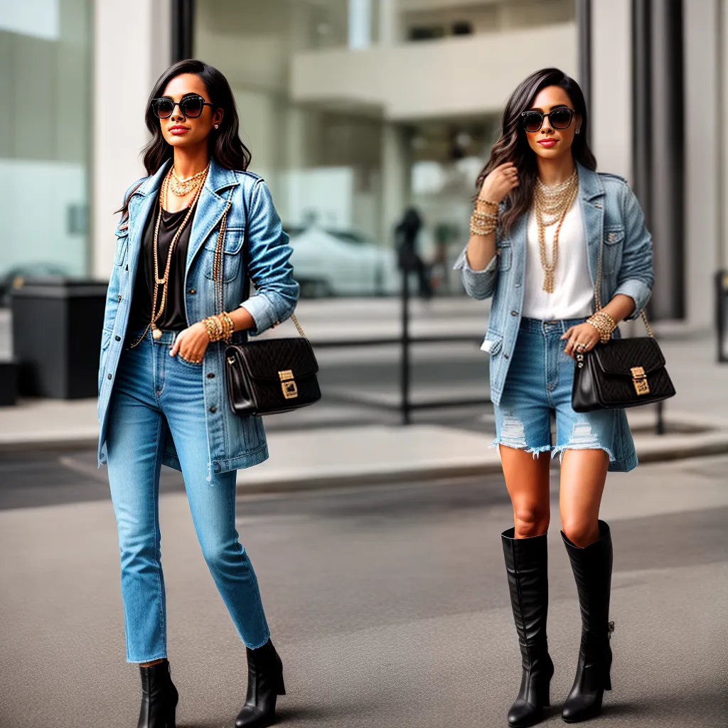 mulher estilosa espelho look acessorios