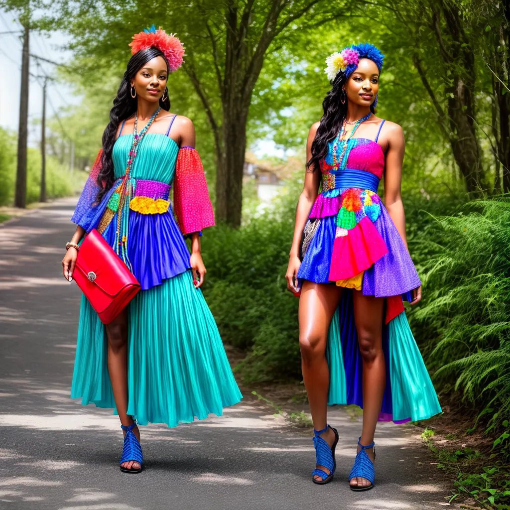 moda sustentavel vestido colorido acessorios reciclados