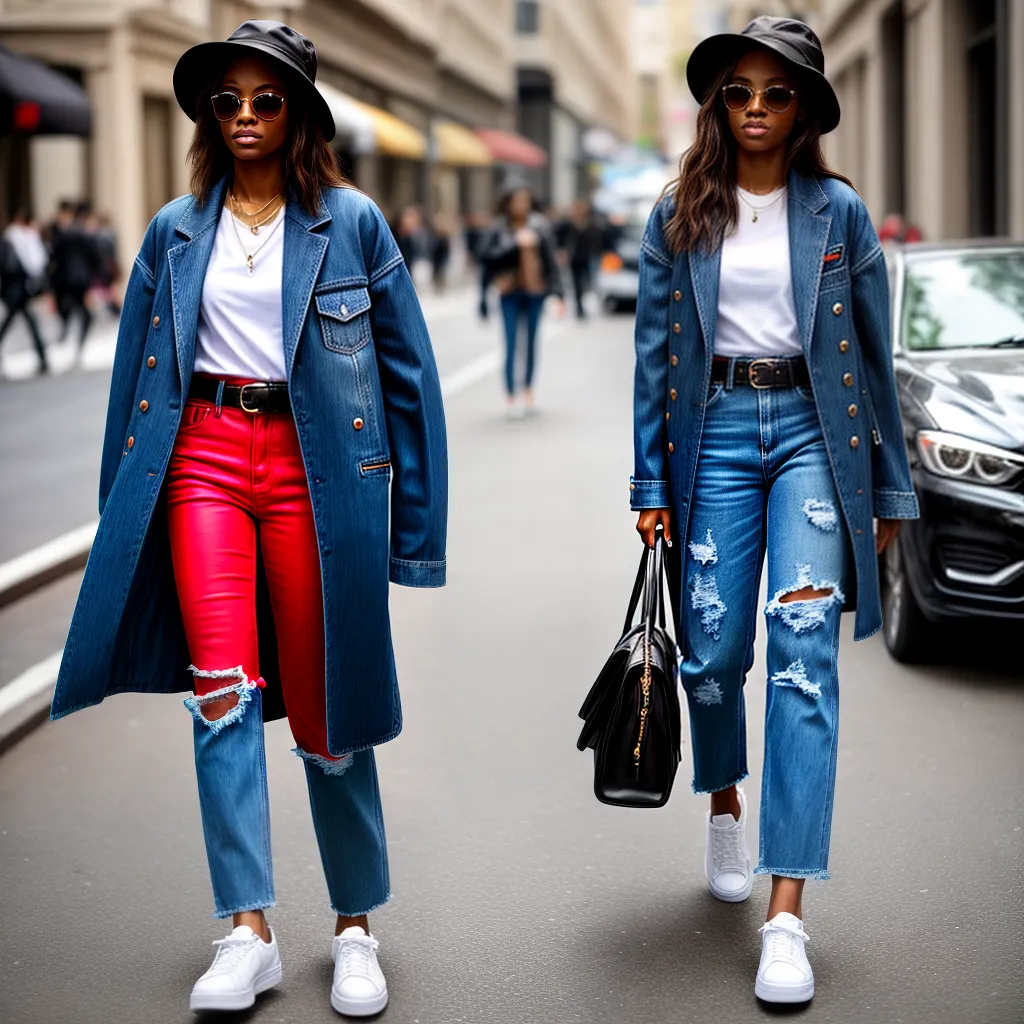 moda urbana blazer jeans sneakers