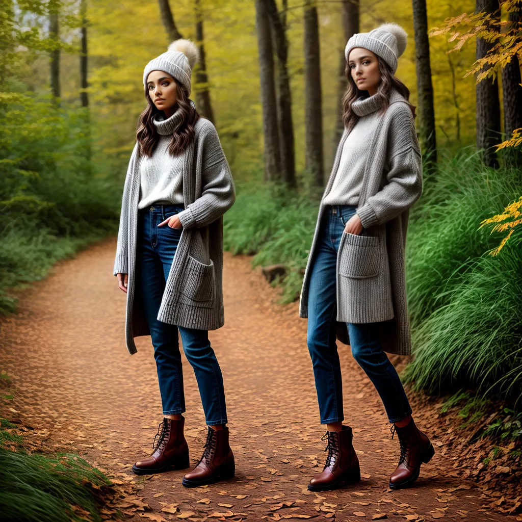 modelo floresta outono roupa sustentavel modelo floresta outono roupa sustentavel