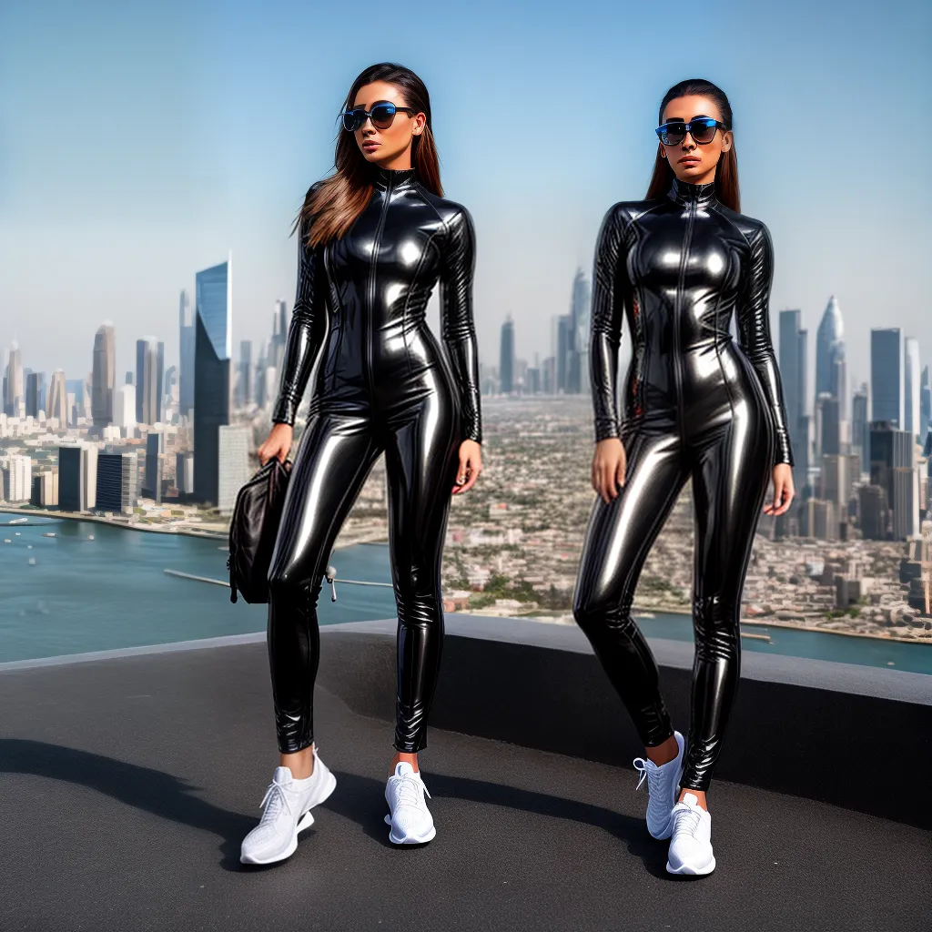 guarda roupa futurista jumpsuit led cidade