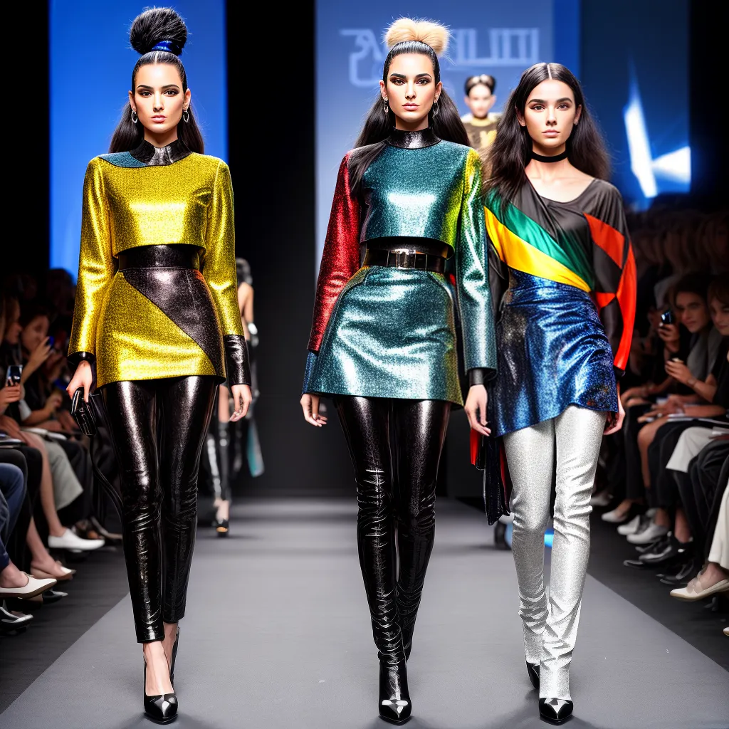 desfile futurista influenciadores moda 2024 desfile futurista influenciadores moda 2024