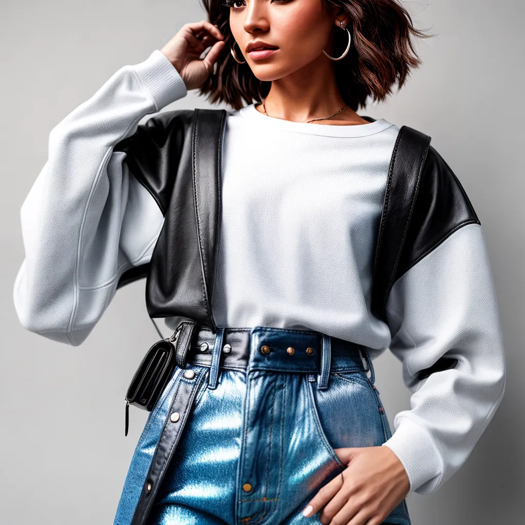 camiseta branca led jeans holografico