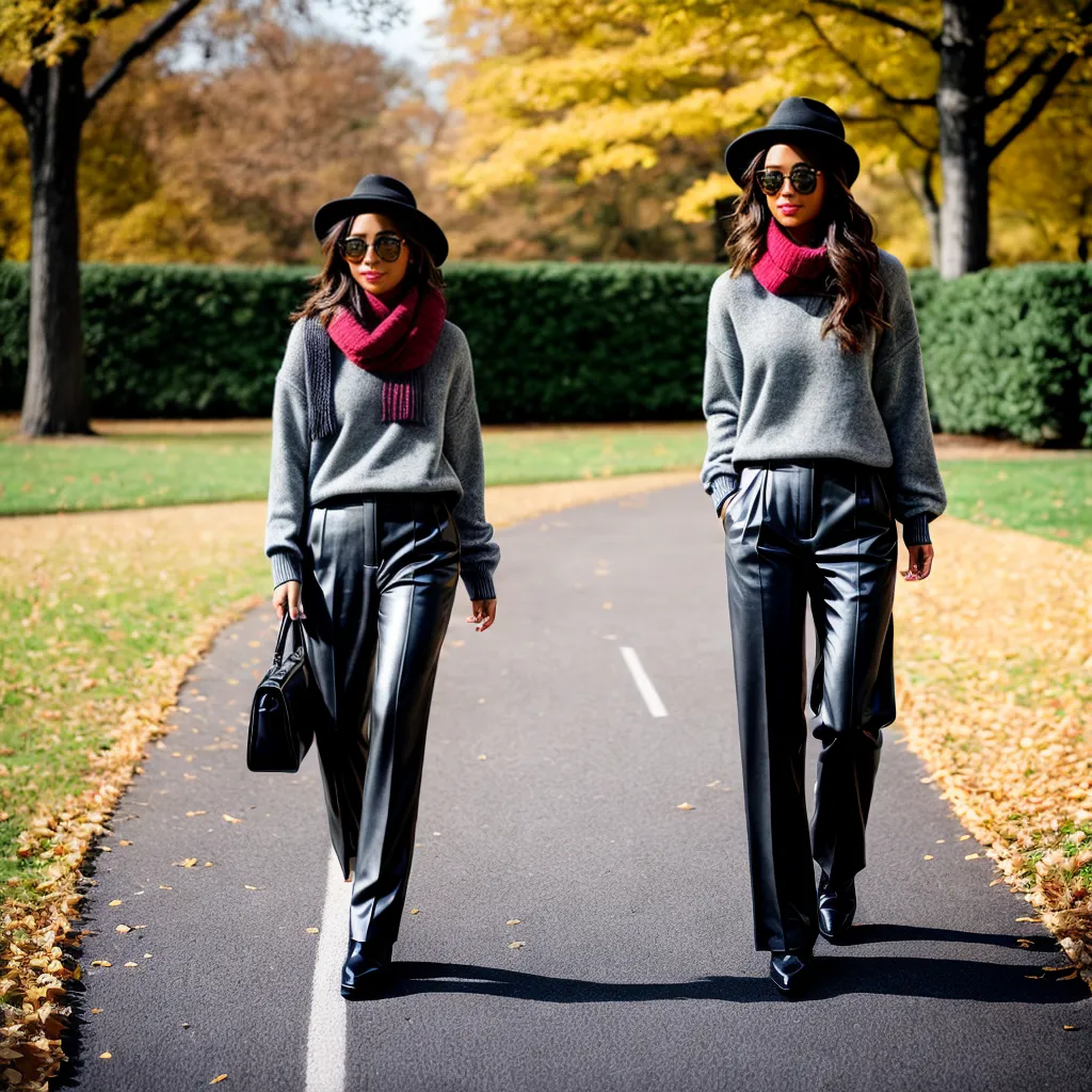 outfit outono 2024 mulher estilosa