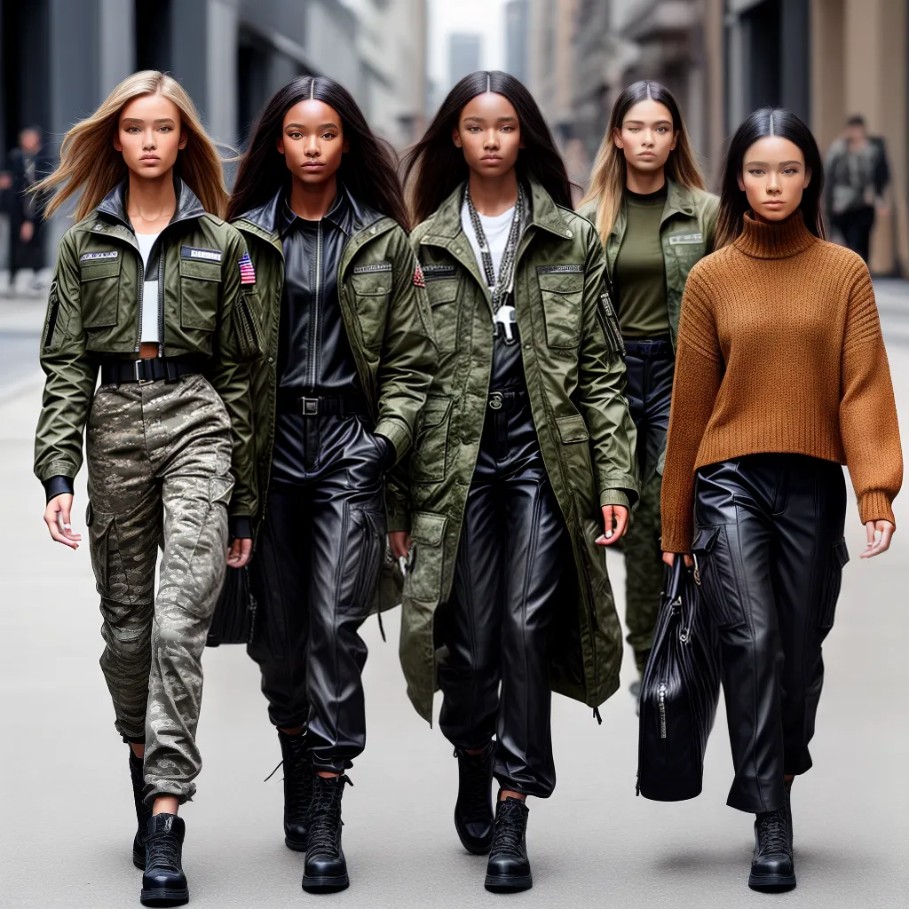 moda revolucao 2024 estilo militar