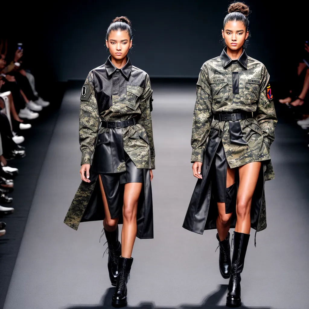moda militar reinventada 2024