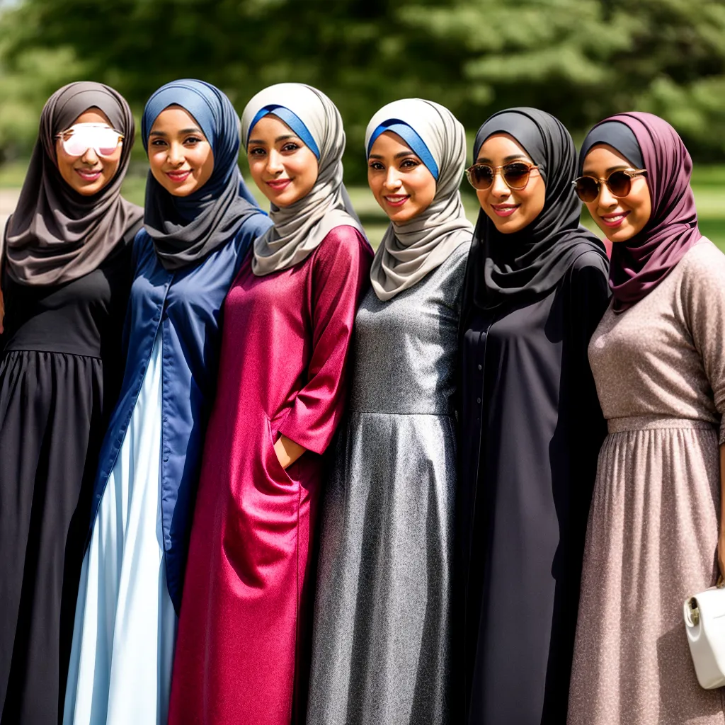 mulheres diversas hijabs estilos cores