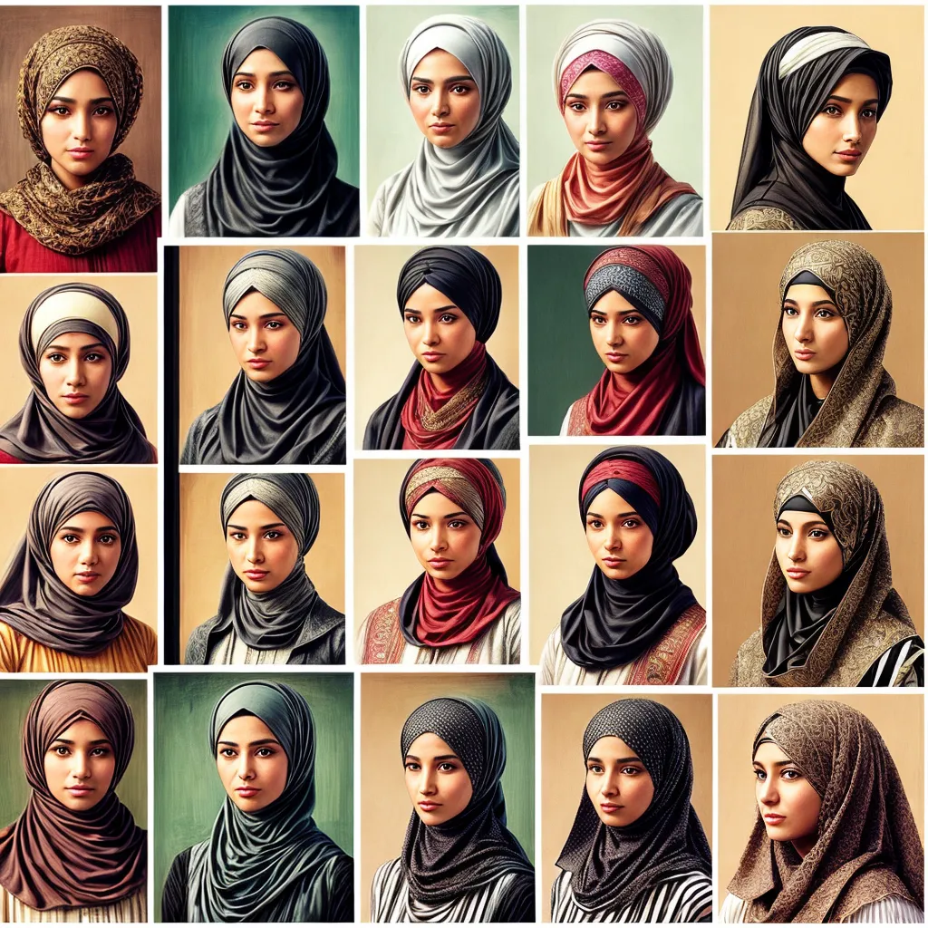 evolucao hijab imagens historicas modernas