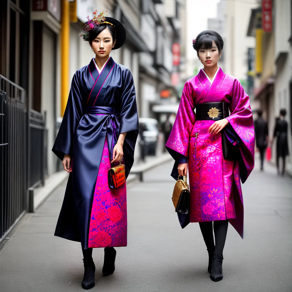 mulher estilosa kimono moderno 2
