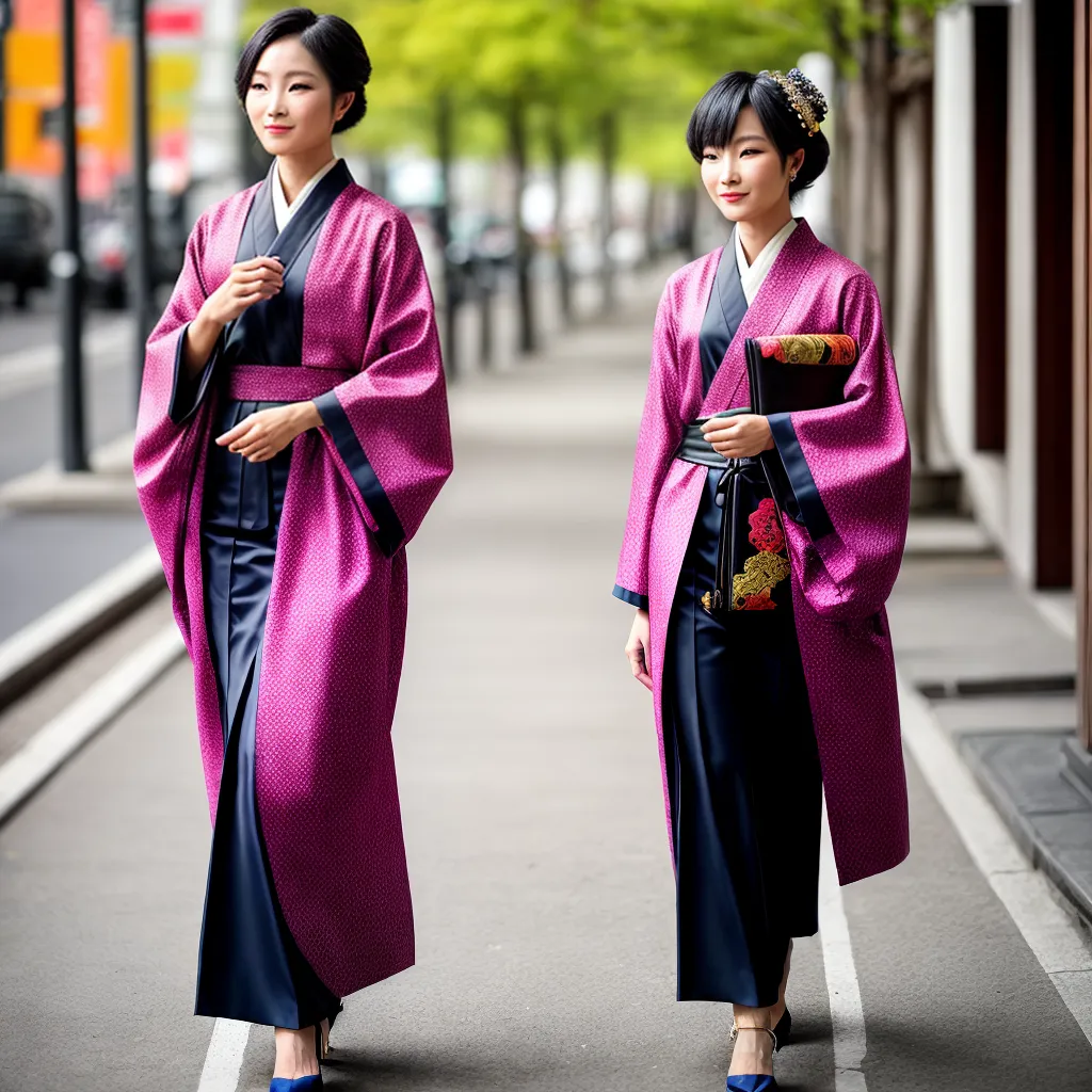 mulher estilosa kimono moderno 3