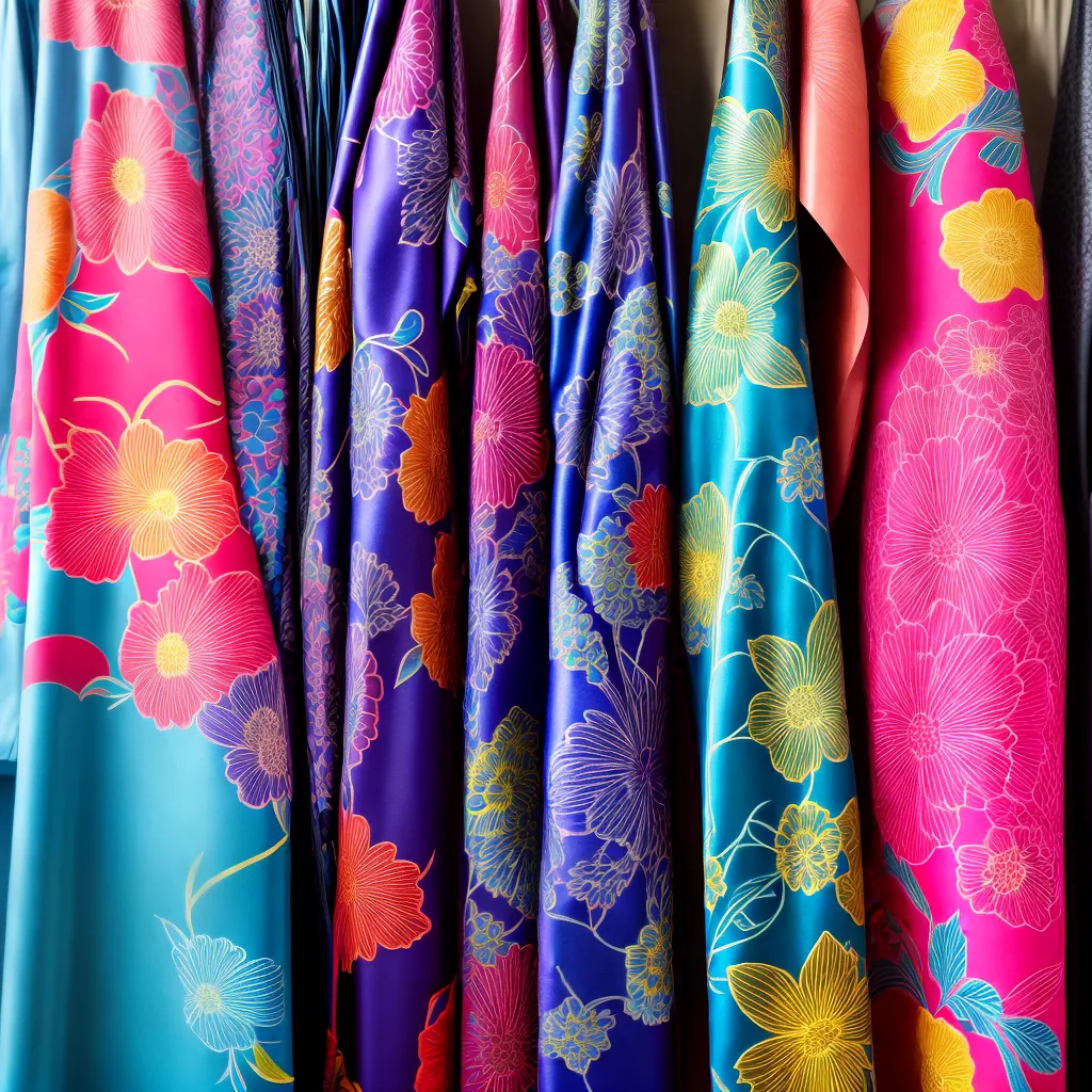kimono seda floral elegante