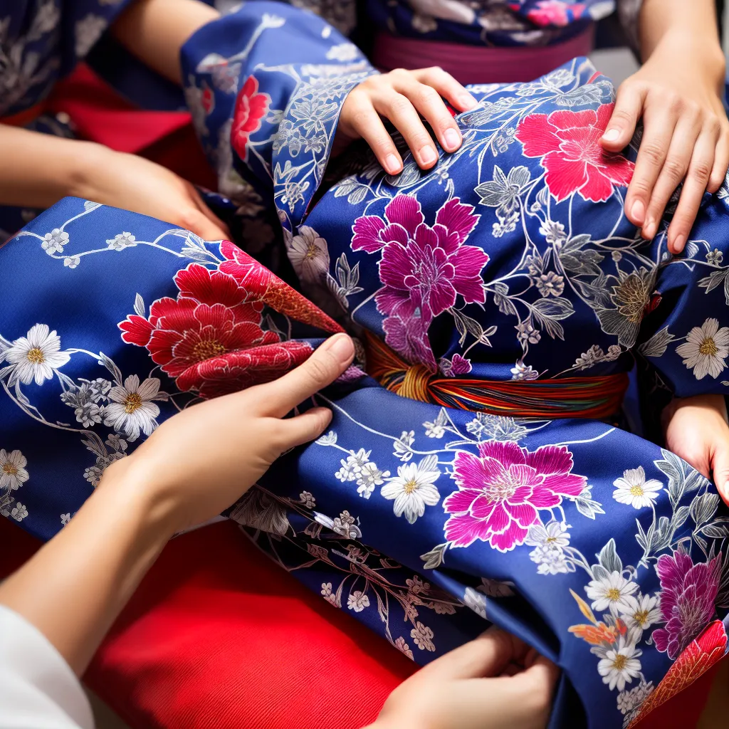 dobras yukata artesanal tradicional japonesa dobras yukata artesanal tradicional japonesa