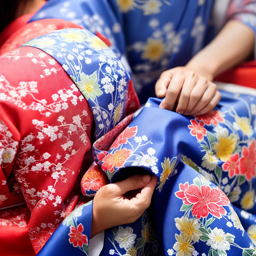 artesao dobrando tecido yukata artesao dobrando tecido yukata