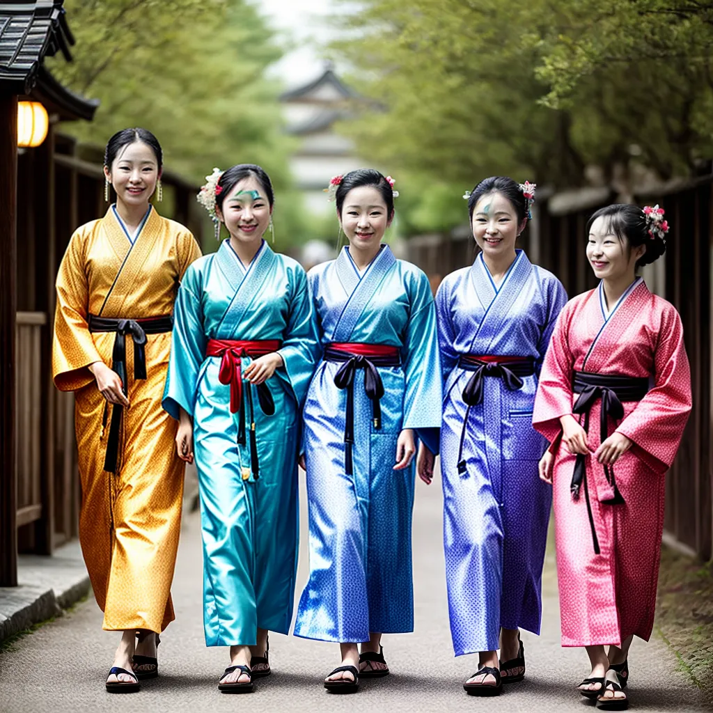criancas yukatas evento cultural japao