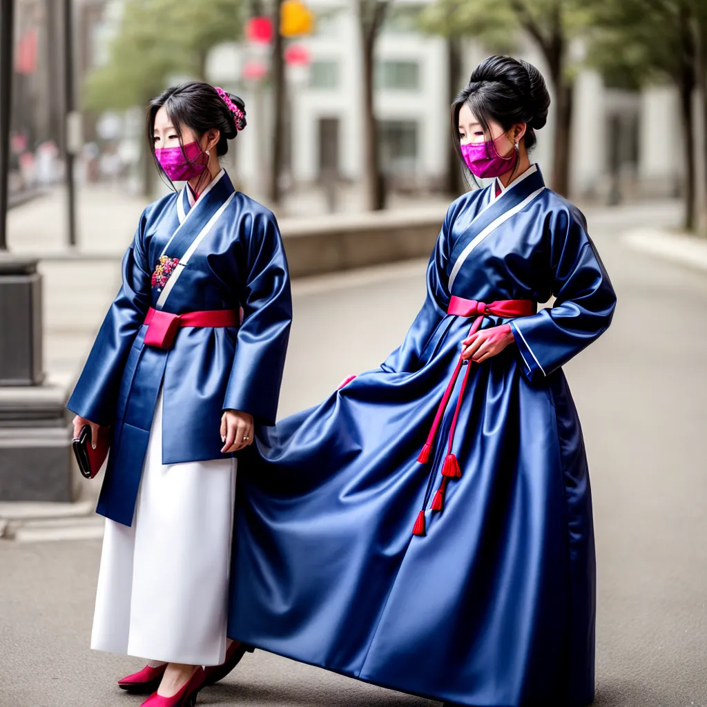 hanbok moderno cores vibrantes