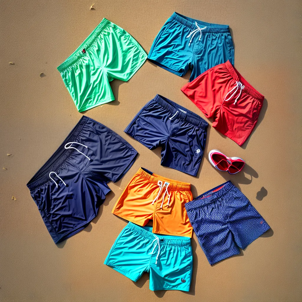 bermudas praia variedade tecidos