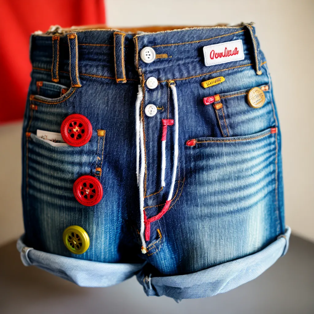 shorts jeans customizacao costura
