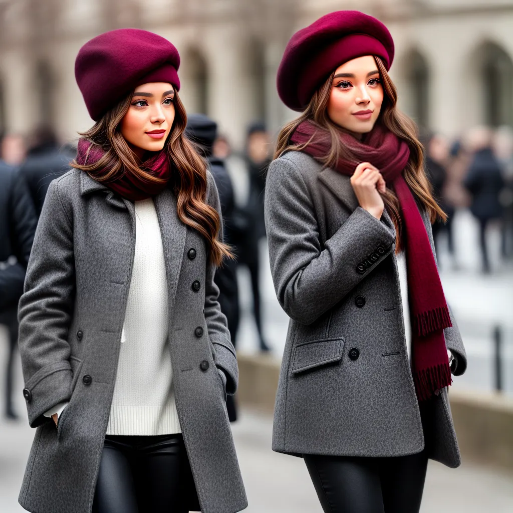 look inverno beret borgonha look inverno beret borgonha