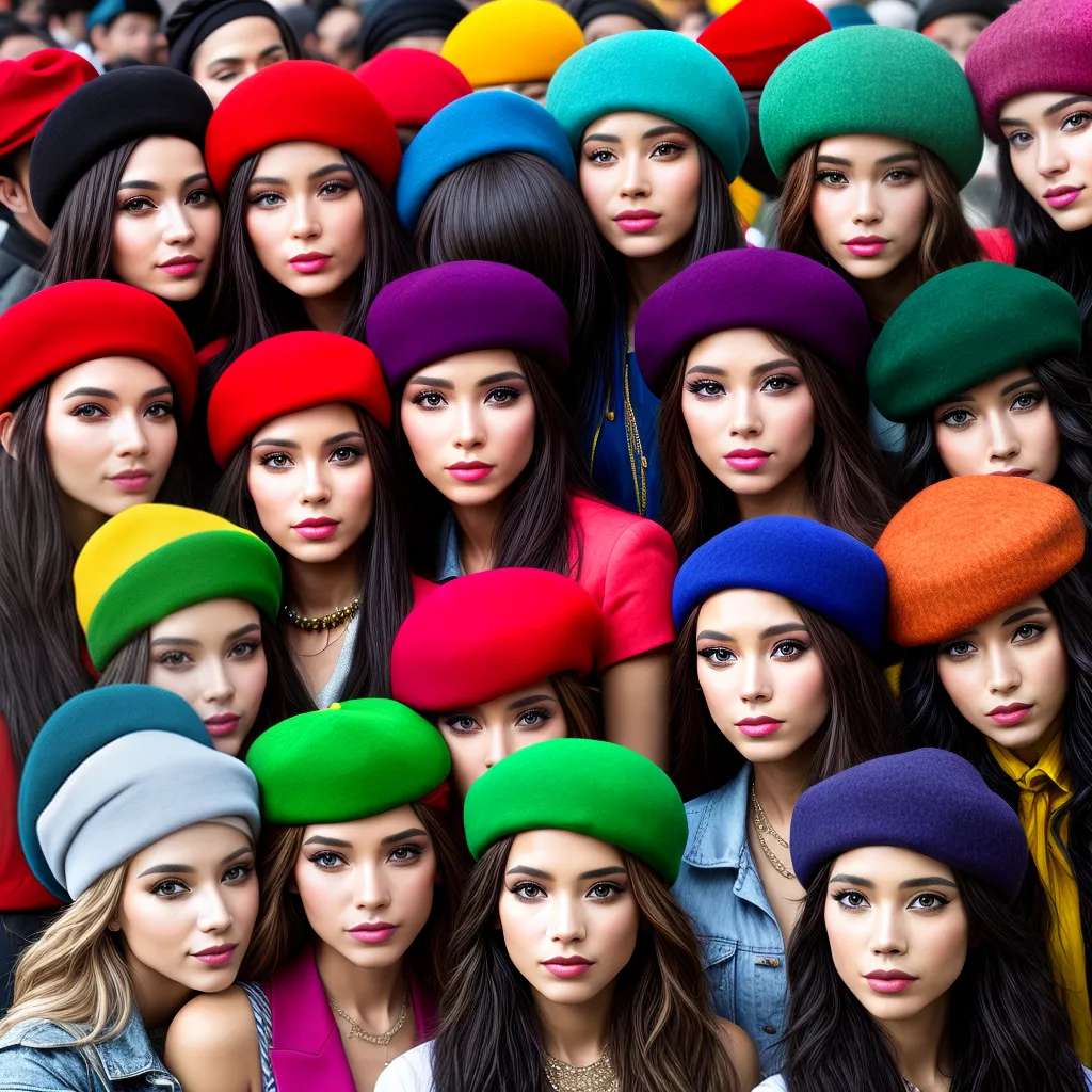 berets coloridos tendencia moda 1