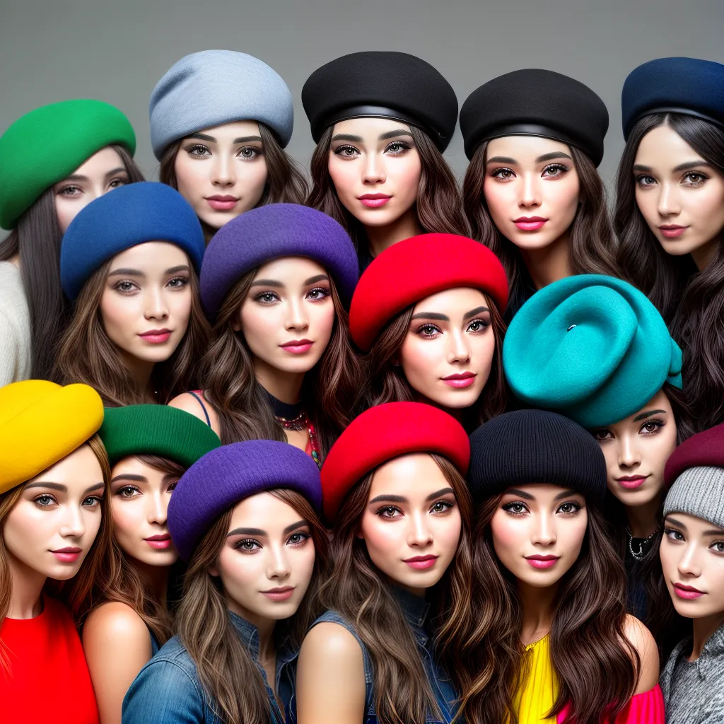 berets coloridos tendencia