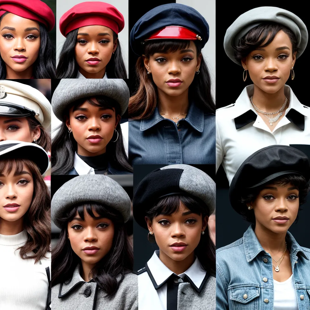 celebridades beretes audrey rihanna harry
