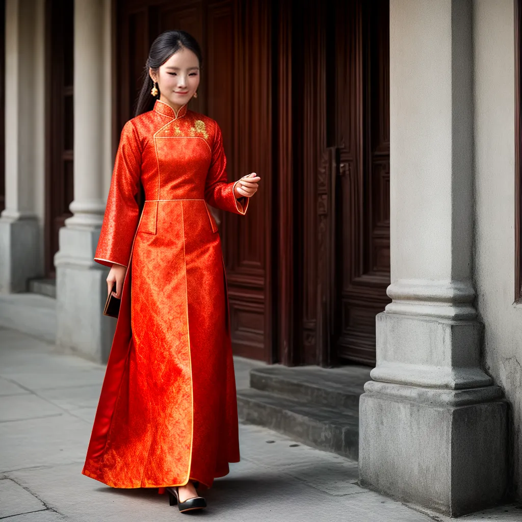 mulher vietnamita ao dai elegante 1