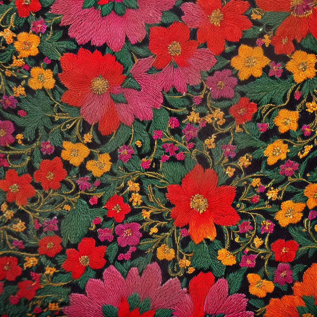 huipil mexicano bordado colorido