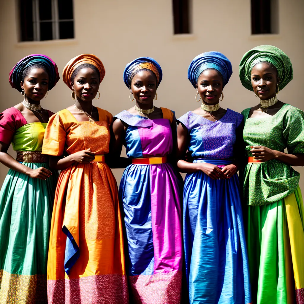 boubous oeste africano cultura colorido