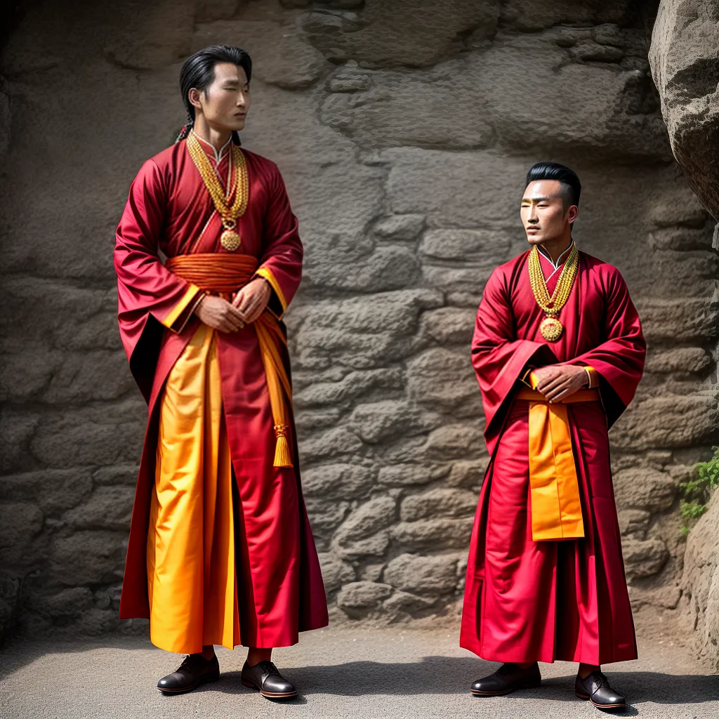gho bhutanes traje masculino