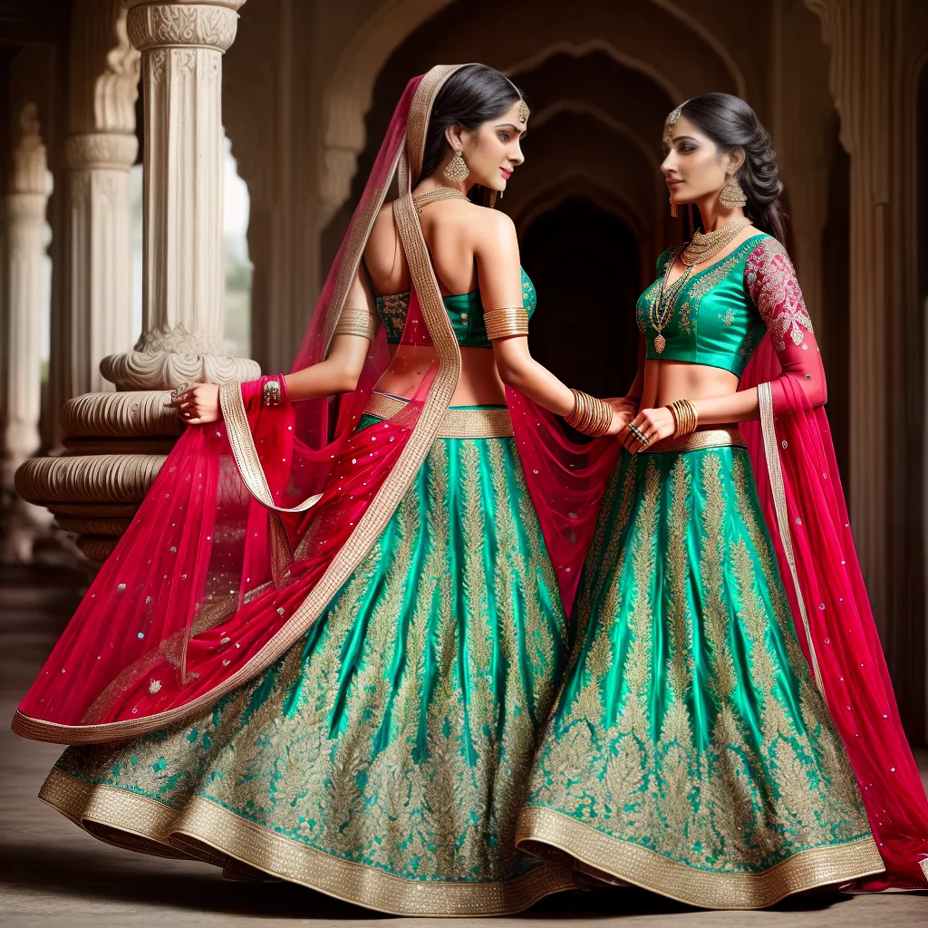 lehenga bordado vibrante elegante lehenga bordado vibrante elegante