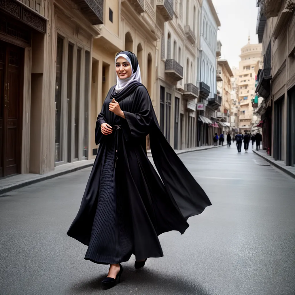 mulher saudita abaya rua elegante mulher saudita abaya rua elegante