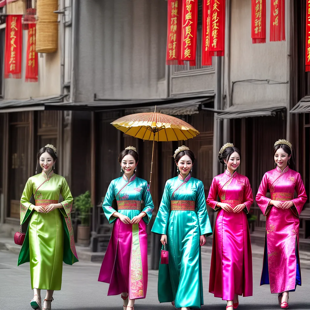 moda chinesa cheongsams rua vibrante