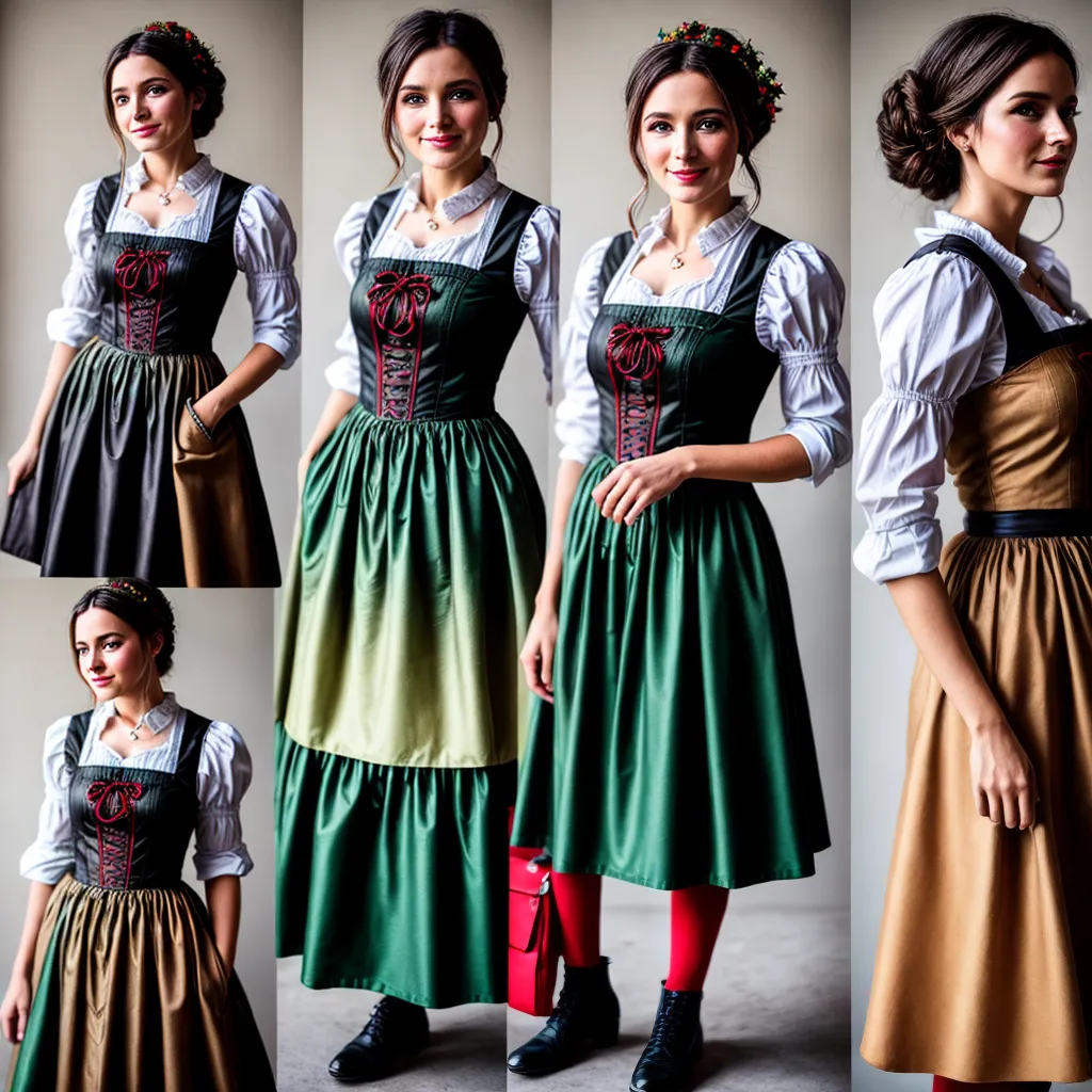 evolucao dirndl tradicional moderno futurista