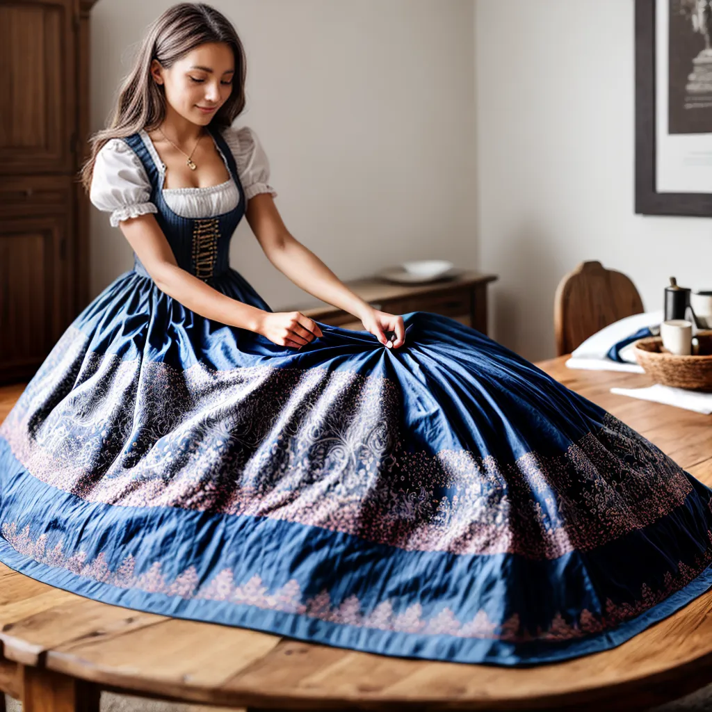 costura dirndl artesao tradicional