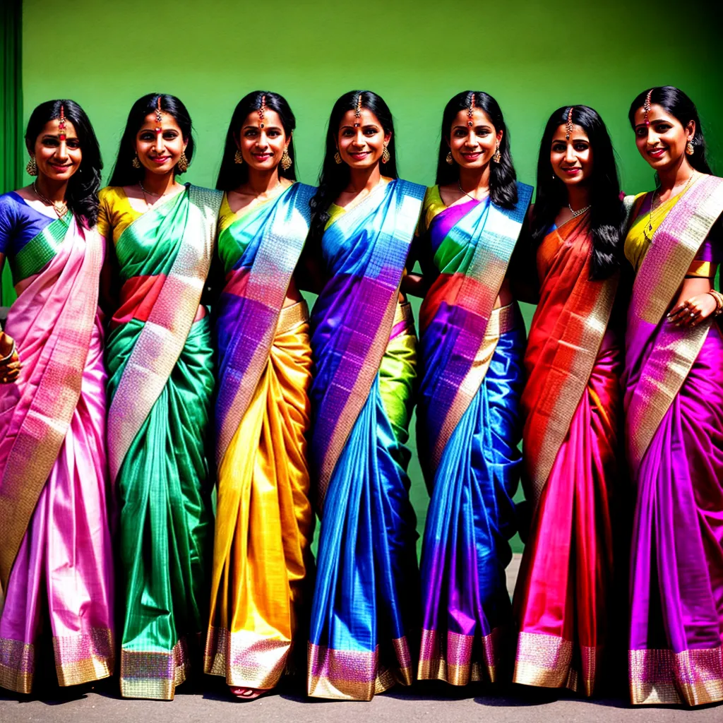 mulheres indianas saris coloridos