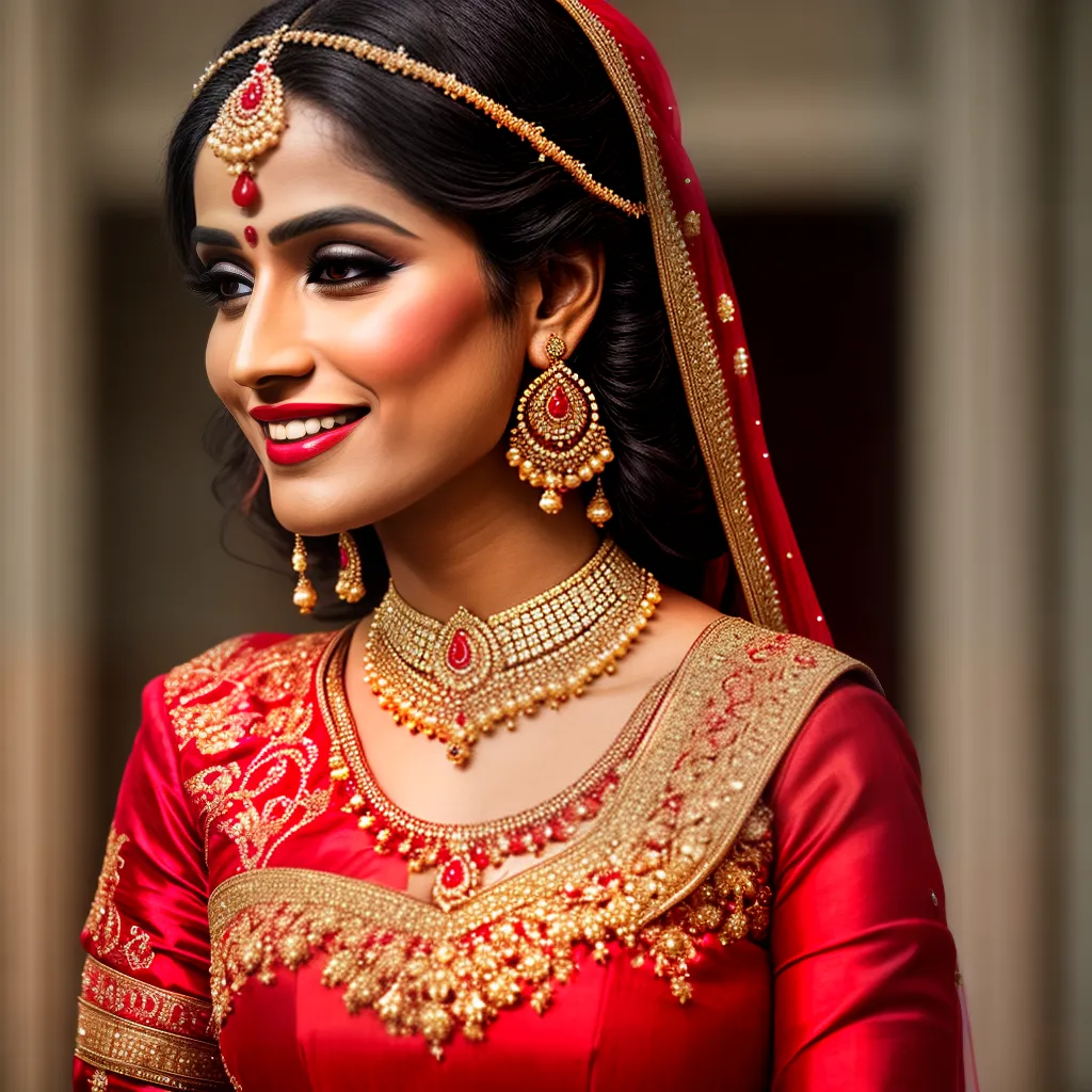 noiva indiana saree vermelho ouro noiva indiana saree vermelho ouro