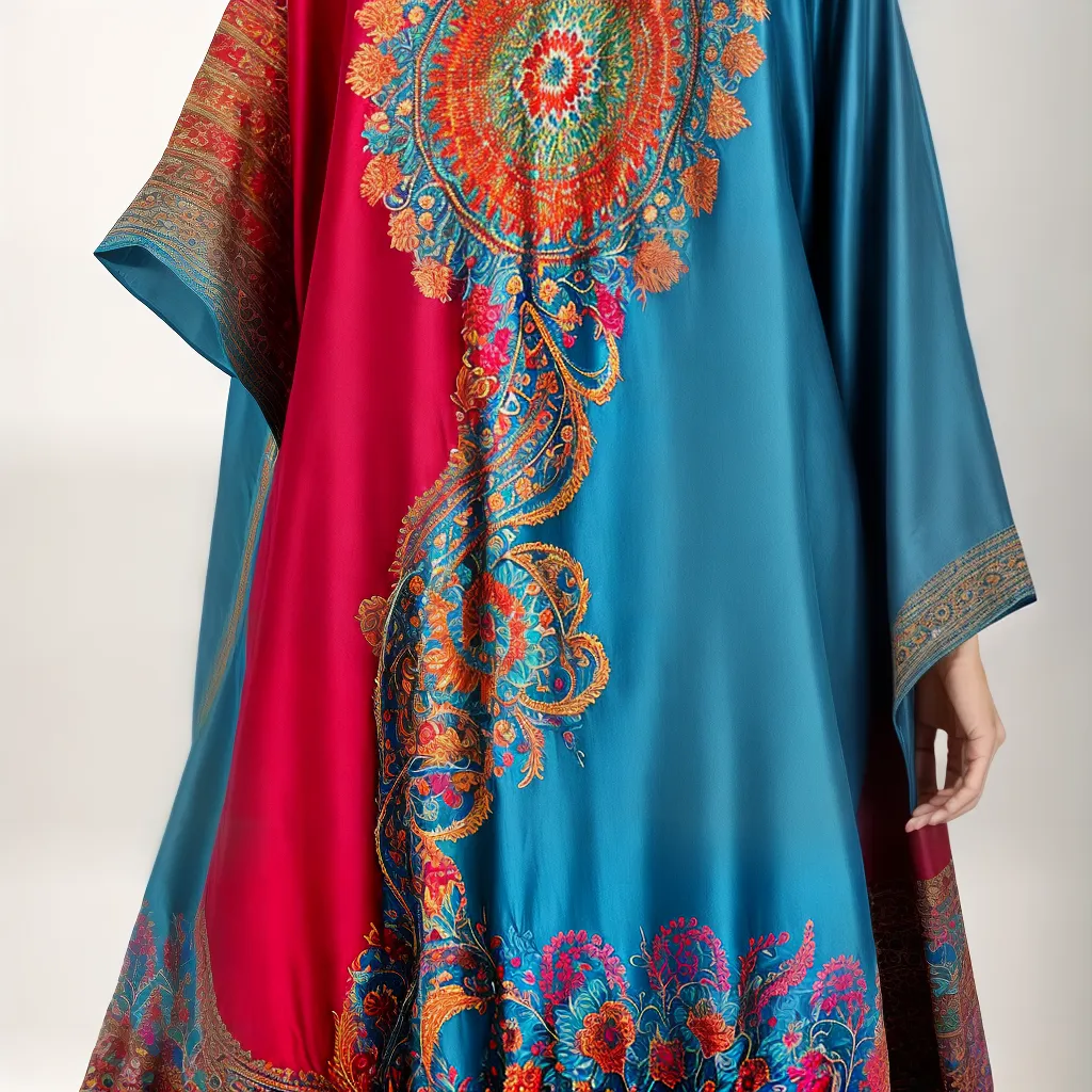 caftan estampa colorida evolucao caftan estampa colorida evolucao